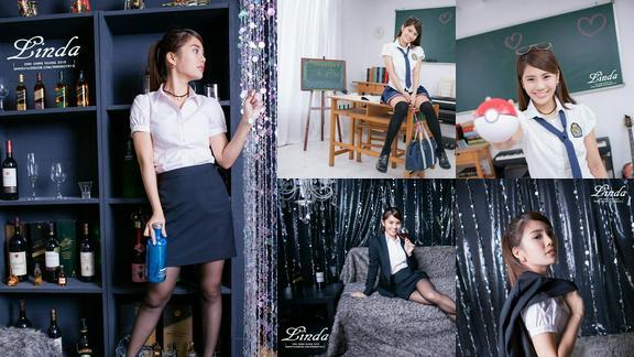 Model写真系列台模琳妲OL学生制服篇